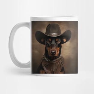 Cowboy Dog - Doberman Pinscher Mug